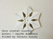 Origami Snow crystal coaster, Author : Sayoko Kuwabara, Folded by Tatsuto Suzuki